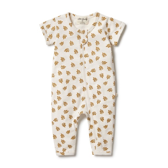 Wilson + Frenchy - Organic Zipsuit Romper, Gracie - Picture 1 of 5